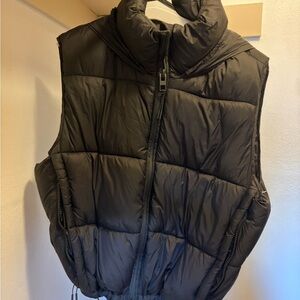 Zara Black Puffer Vest